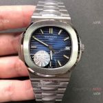 PF Factory V2 Swiss Patek Philippe Nautilus Copy Watch Stainless Steel Blue Dial